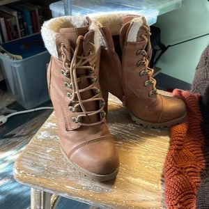 Brown Boot heels